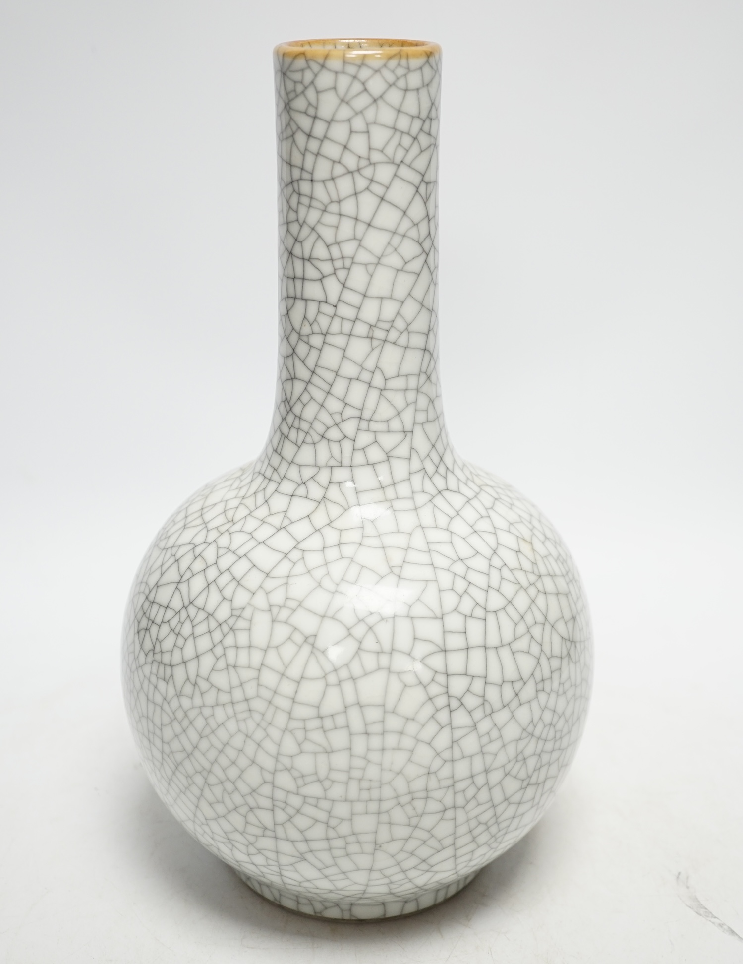 A Chinese crackleware vase, 29cm high